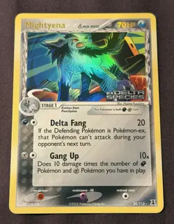 Pokemon Mightyena Delta Species Reverse Holo Rare 24/113 EX Delta Species 2005 - Image 1