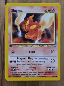 1st Edition Slugma - NEAR MINT - 53/64 Neo Revelation 2001 - WOTC Pokemon TCG - Image 2