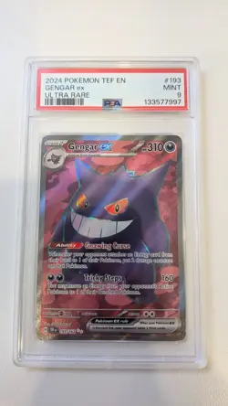 Gengar ex 193/162 Ultra Rare PSA 9 Pokemon TCG SV05 Temporal Forces - Image 1