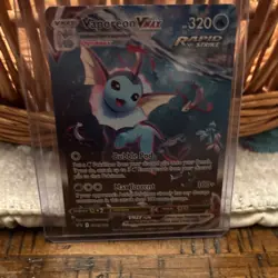 Pokemon Vaporeon VMAX Promo Full Art Holo SWSH182 Sword & Shield 320 HP - Image 2