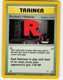 Rocket's Hideout - 63/64 Neo Revelation - Pokemon TCG - 2001 - Image 1