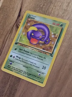 1st Edition Ekans - NEAR MINT - 46/62 Fossil Set 1999 - WOTC Pokemon TCG Vintage - Image 4