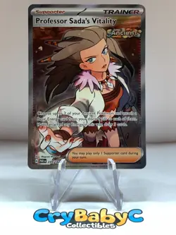 Pokemon Professor Sada's Vitality 239/182 Paradox Rift SV Ultra Rare Full Art Tr - Image 1