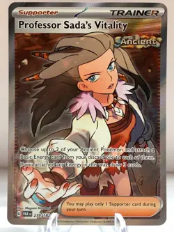 Pokemon Professor Sada's Vitality 239/182 Paradox Rift SV Ultra Rare Full Art Tr - Image 2