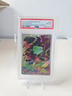 2025 POKEMON MEG EN-MEGA EVOLUTION ILLUSTRATION RARE #133 BULBASAUR PSA 8 - Image 1