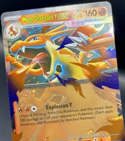 Mega Charizard Y ex 030 Ascended Heroes Black Star Promo Exclusive Pokemon NM/M - Image 3