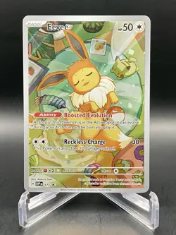 Eevee 173 Prismatic Evolutions Black Star Promo Full Art Holo Pokemon TCG NM/M - Image 1