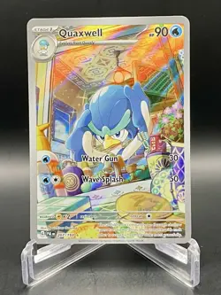 Quaxwell 207/193 Paldea Evolved Illustration Rare Full Art Holo Pokemon TCG NM/M - Image 1