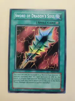 Yugioh Sword of Dragon's Soul PCJ-EN003 Parallel Secret Rare LP - Image 1