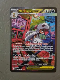 Mega Scrafty Ex 285/217 - Special Illustration Rare Ascended Heroes Pokemon TCG - Image 1