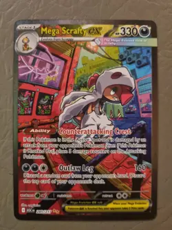 Mega Scrafty Ex 285/217 - Special Illustration Rare Ascended Heroes Pokemon TCG - Image 5