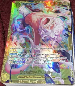Monkey D. Luffy OP15 EB04-061 SEC ONE PIECE Card Game in hand🔥🔥 ENGLISH NM - Image 1