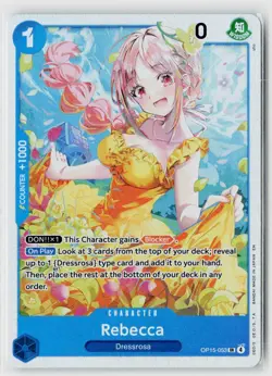 Rebecca OP15-053 SR Adventure on KAMI’s Island ENGLISH ONE PIECE NM - Image 1