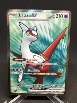 Pokemon TCG Latias ex 220/191 SV: Surging Sparks Ultra Rare Full Art NM Card - Image 2