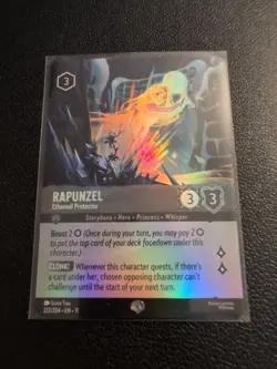 Disney Lorcana Winterspell RAPUNZEL Ethereal Protector Epic Foil #222/204 - Image 1