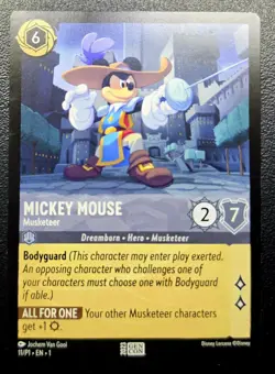 Disney Lorcana en P1 Gen Con Mickey Mouse Musketeer Promo - Image 1