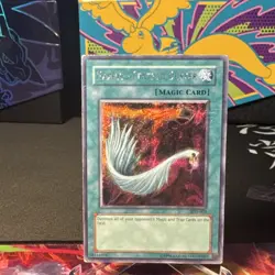 yu-gi-oh harpie's feather duster sdd-003 stairway spell secret rare foil konami - Image 1