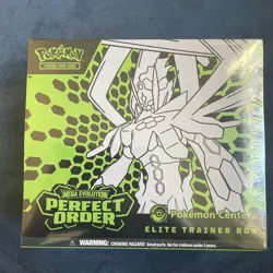 Perfect Order Pokemon Center ETB Elite Trainer Box Mega Evo New/sealed See Desc - Image 1