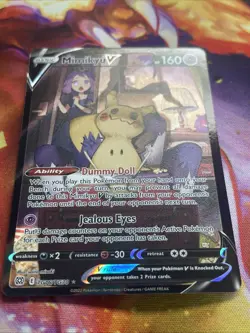 Pokemon TCG Mimikyu v Holo Ultra Rare Card TG16/TG30 Brilliant Stars - Image 2