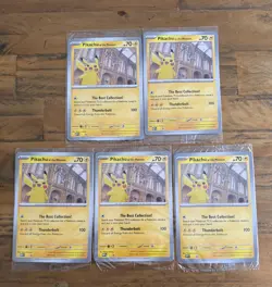Pikachu At The Museum Jumbo Card - Sealed x 5 - Image 1