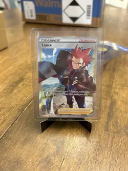 Lance 192/195 Silver Tempest Full Art Ultra Rare Holo Pokemon Card NM - Image 1