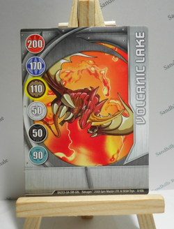 Bakugan Card - Volcanic Lake- Silver Gate Card - BA203 - 8/48b - 2008 - Image 1