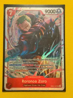 Roronoa Zoro EB04-007 SR | One Piece Card Game NM/M - Image 1