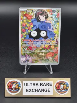 Pokemon TCG Erika's Tangela 218/217 Scarlet & Violet Full Art Holo Card - Image 3