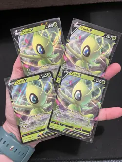 Celebi Lot Pokemon Card Collection Full ArtHolos Rare Bangers 001/202 V - Image 1