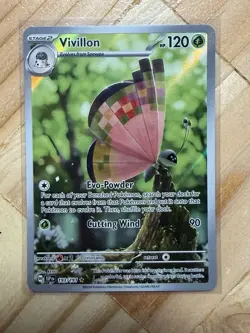 Pokemon TCG Vivillon Illustration Rare Card 193/191 Sv08: Surging Sparks 2024 - Image 1