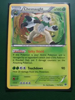 Pokemon TCG Card - Chesnaught (14/146 XY Cosmos Holo Rare 2014) - Image 1