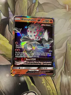 Pokemon TCG Lost Thunder Blacephalon GX Ultra Rare Card 52/214 NM - Image 1