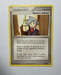 Steven's Advice 92/101 EX Hidden Legends Pokemon Card Uncommon - Image 1
