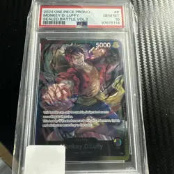 Monkey D. Luffy PSA 10 2024 One Piece Promo #P Sealed Battle Vol. 2 Leader Card - Image 1