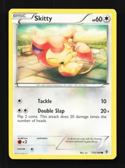 Skitty 113/149 HP Boundaries Crossed English Pokemon Card TCG - Image 1