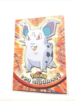 NIDORAN - # 29 - TOPPS SERIES 1 - BLUE LOGO - Pokemon Card - NM - Image 1