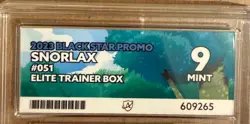 2023 Snorlax Black Star Promo 051 Elite Trainer Box ACE 9 VGC POKEMON CARD - Image 2
