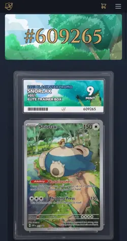 2023 Snorlax Black Star Promo 051 Elite Trainer Box ACE 9 VGC POKEMON CARD - Image 5