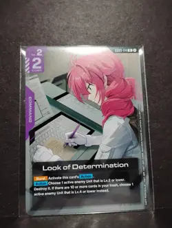 Gundam Card Game Look of Determination GD03-114 2026 Newtype Promo NM - Image 1