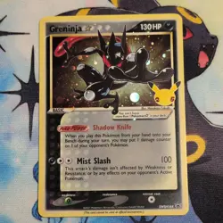 Pokemon Card Greninja Gold Star SWSH144 Celebrations Black Star Promo Holo NM - Image 1