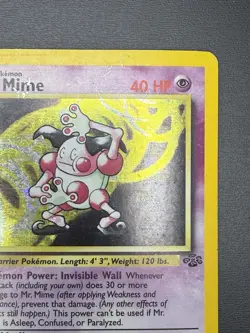 Pokemon Jungle Mr. Mime 1st Edition Holo Rare 6/64 Basic 40 HP Card English - Image 3