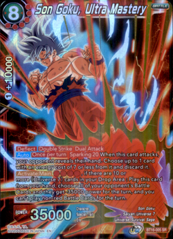 Dragon Ball Super Card Game Masters Son Goku, Ultra Mastery BT16-005 SPR - Image 1