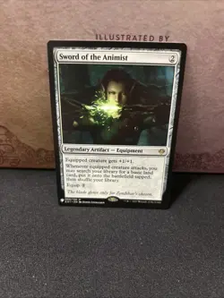 MTG Sword Of The Animist - Commander: Forgotten Realms #218 Rare - Image 1
