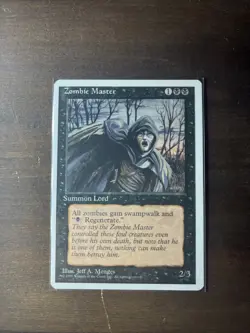 Zombie Master MTG Revised Rare Black Creature Slightly Played x1 GG2 - Image 1