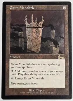 Grim Monolith Urza's Legacy Regular MTG Magic the Gathering Rare - Image 1