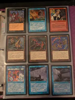 Magic the Gathering Homelands Complete Set NM/M 140/140 W/Binder - Image 5