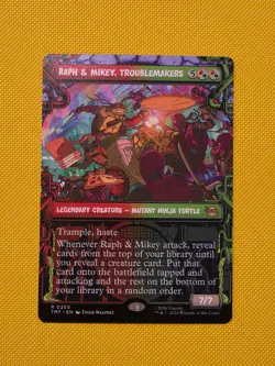 Raph & Mikey, Troublemakers (Showcase) - 0250 - MTG: TMNT - Near Mint / Mint - Image 1