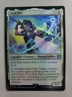 MTG Zack Fair Final Fantasy Foil Uncommon - Image 1