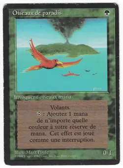 ►Magic-Style◄ MTG - Birds of Paradise - French Revised FBB - Played - Image 1
