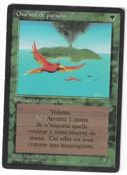 ►Magic-Style◄ MTG - Birds of Paradise - French Revised FBB - Played - Image 1